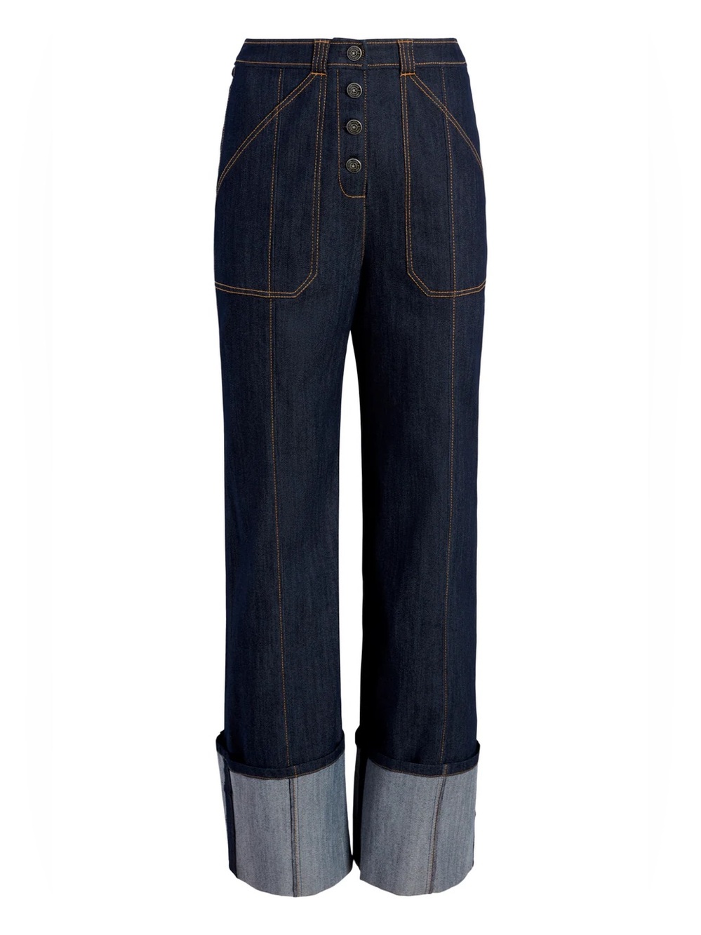Cinq a sept cuffed indigo benji jeans 0
